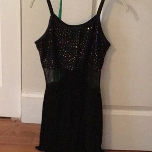 Black figure skating dress